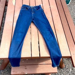 Topshop Jaime dark blue skinny Jeans size 28x36inseam high waisted